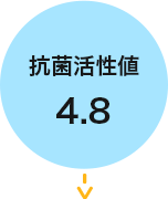 抗菌活性値 4.8